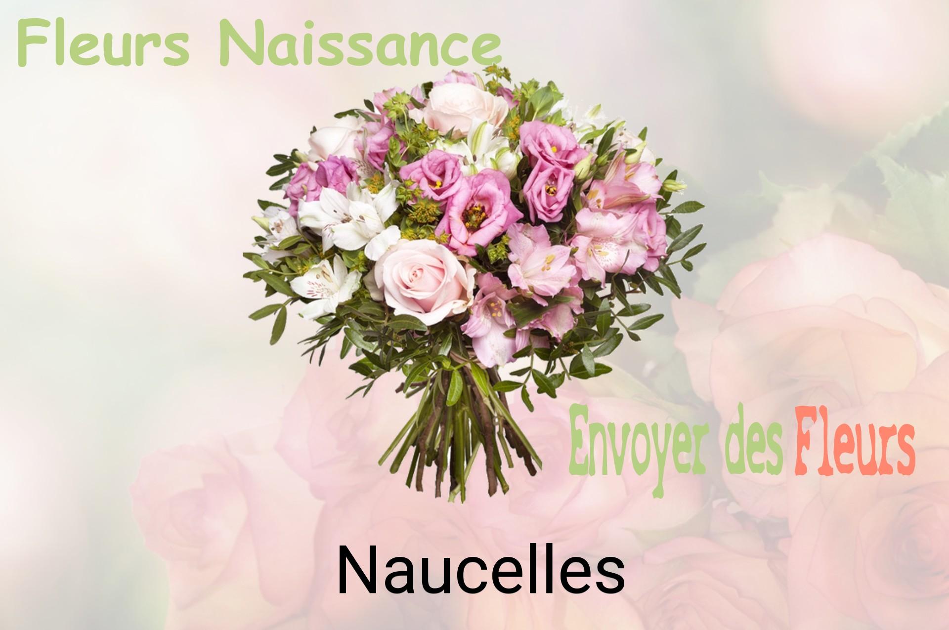 Bouquet de fleurs de naissance livré à Naucelles